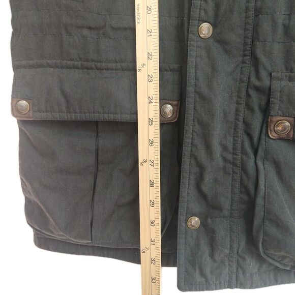 Tip Top Tailors men's down-filled full-zip coat, Size Medium, olive green - Picture 4 of 7